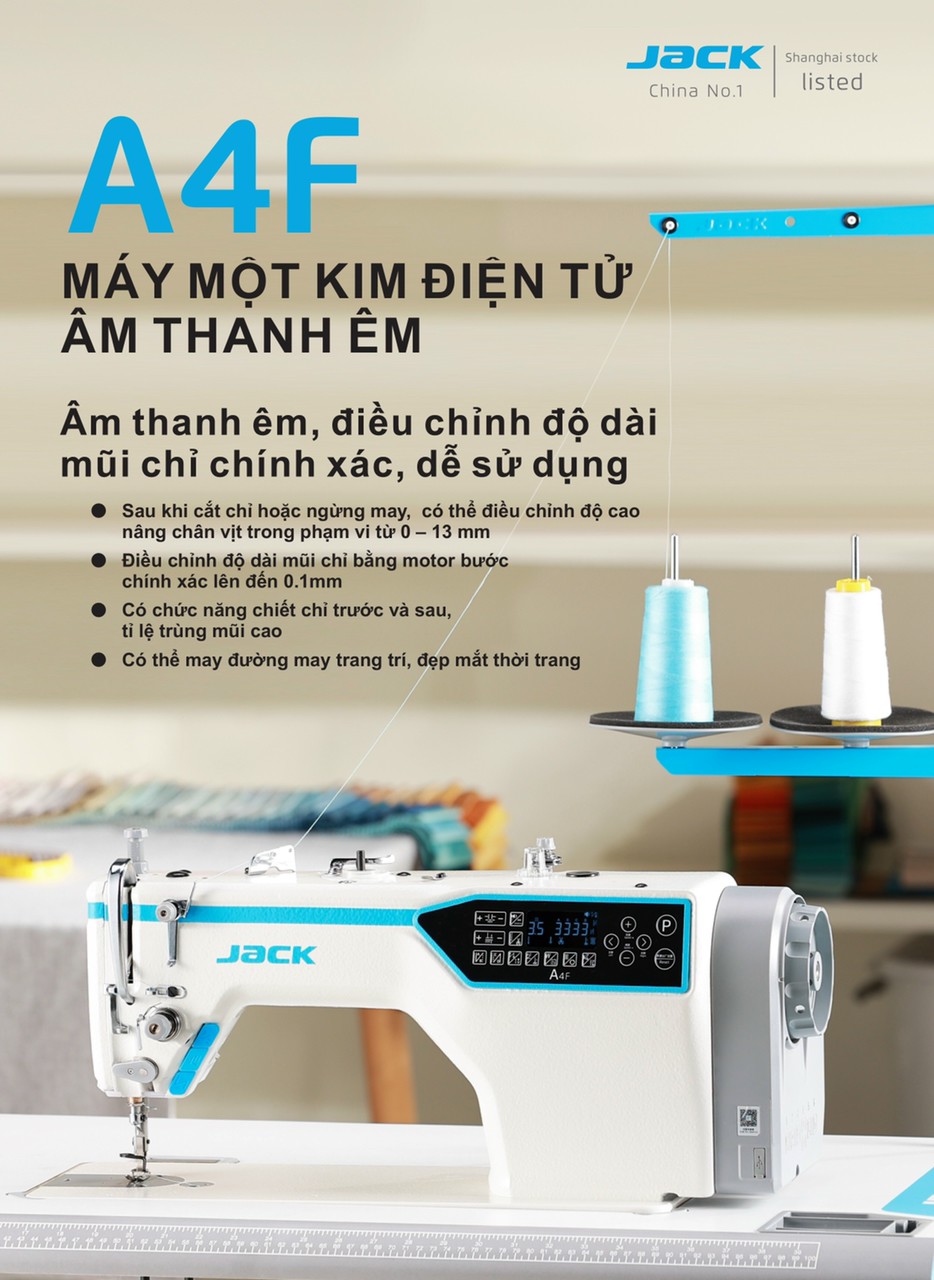 Tính năng Máy May Điện Tử Jack A4F | Máy May Hoàng Nam