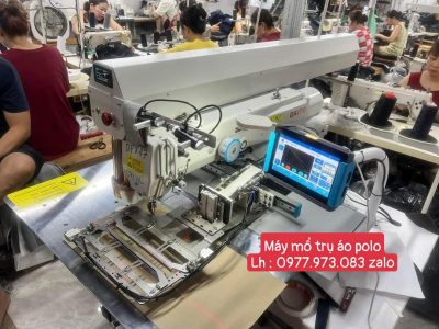 máy mổ trụ áo polo