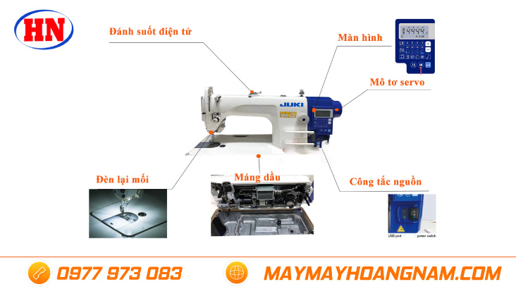 Các bộ phận máy may juki 1 kim | Máy May Hoàng Nam