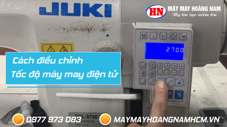 Cách điều chỉn máy may điện tử juki | Máy may hoàng nam